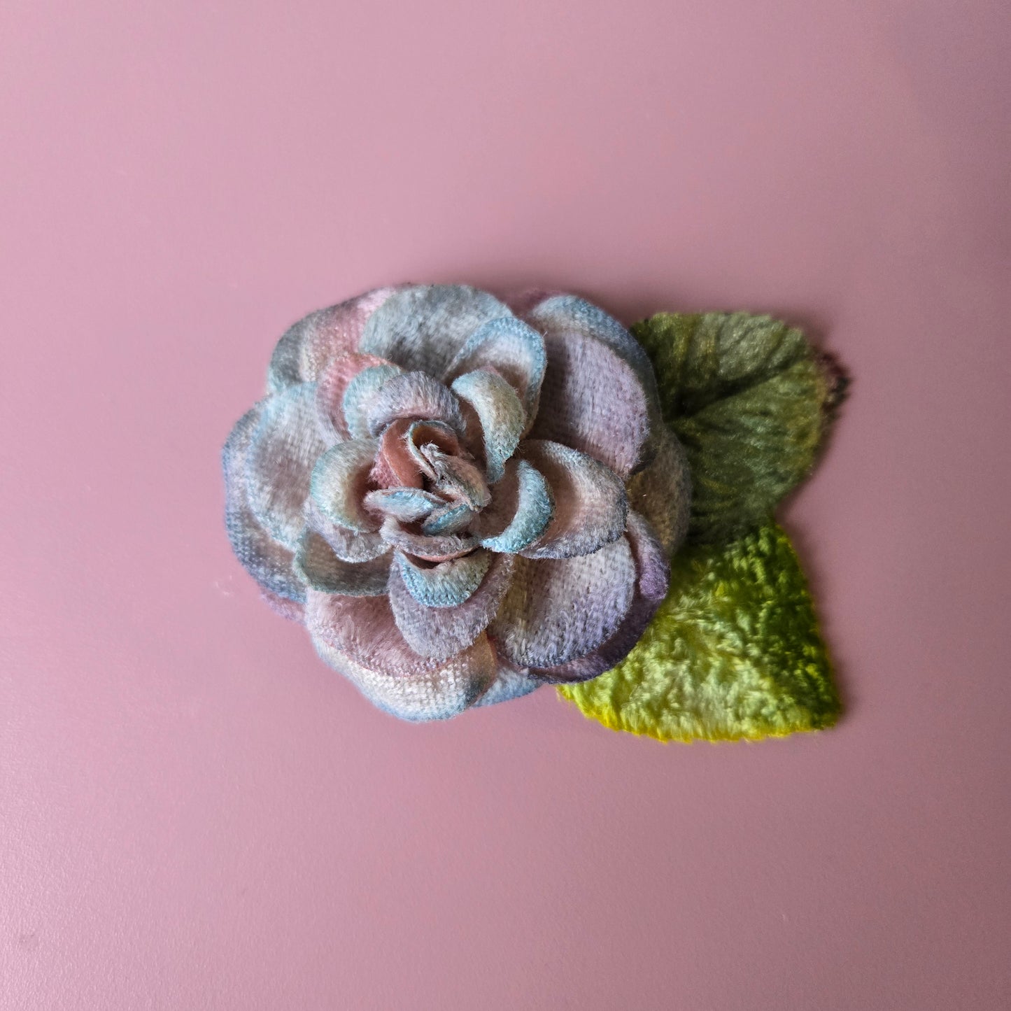 Ethereal Romance | Blue | Hair Clip | Velvet Millinery Blossom