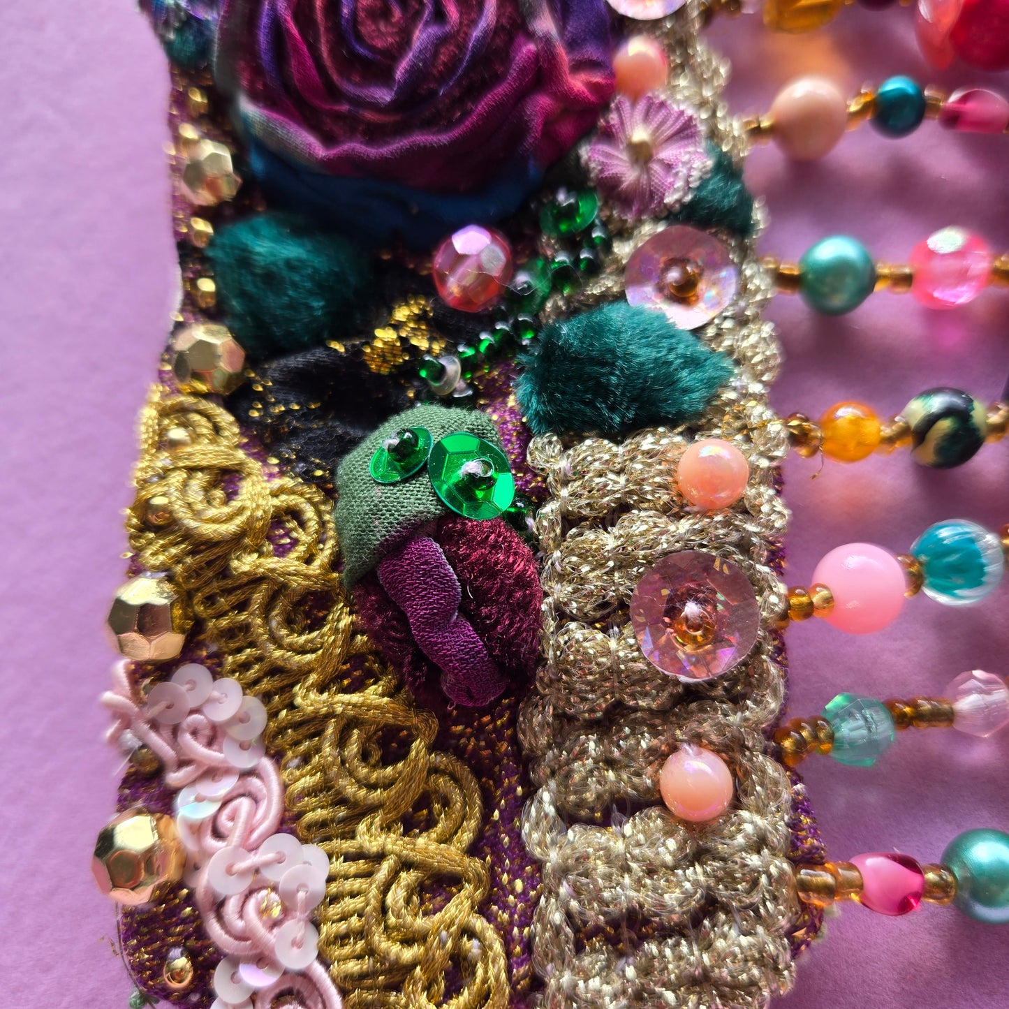 Vintage Glamour | Purple | Bracelet | Gypsy Jewel Rose Wrist Cuff