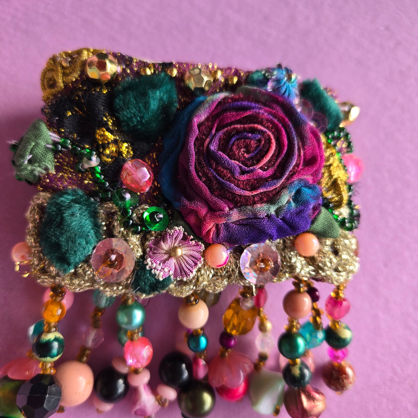 Vintage Glamour | Purple | Bracelet | Gypsy Jewel Rose Wrist Cuff