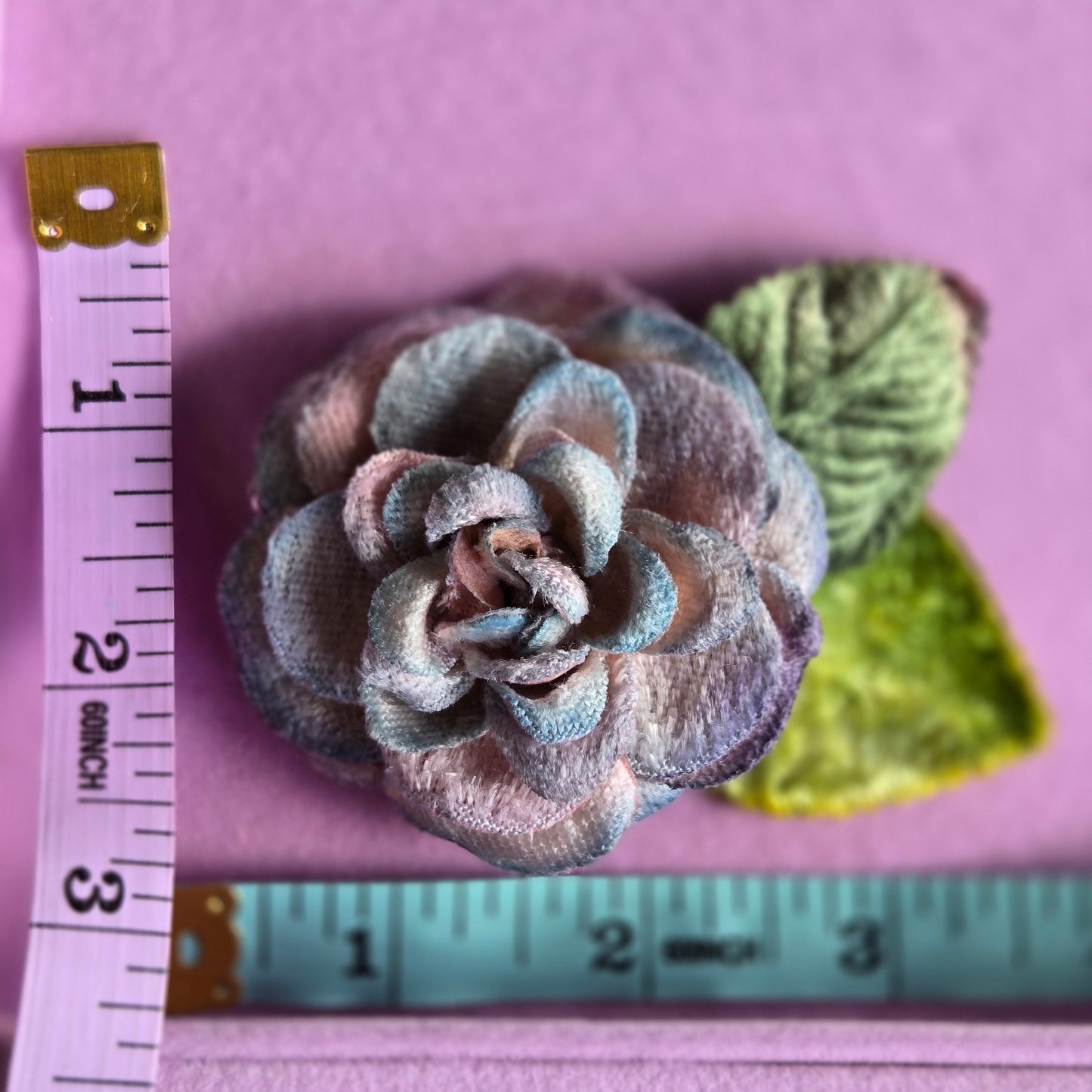 Ethereal Romance | Blue | Hair Clip | Velvet Millinery Blossom