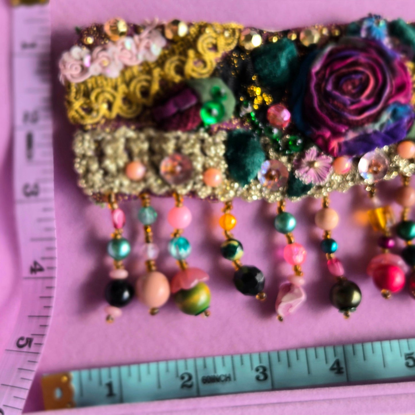Vintage Glamour | Purple | Bracelet | Gypsy Jewel Rose Wrist Cuff
