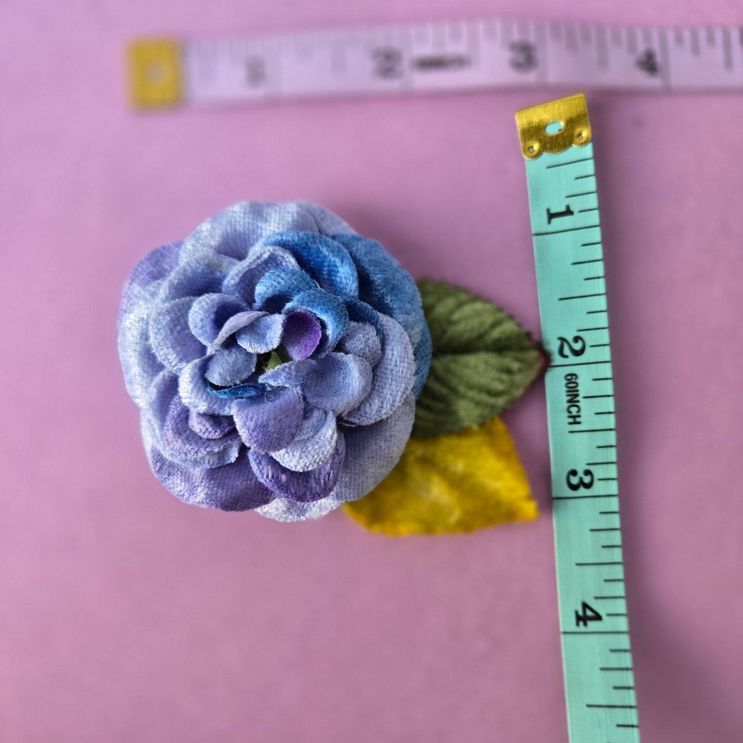 Ethereal Romance | Blue | Hair Clip | Periwinkle Blue Velvet Rose