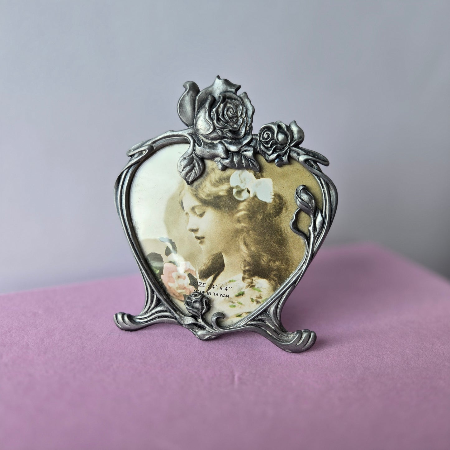 Whimsical Wonders | Silver | Frame | Vintage Art Nouvea-style Picture Frame