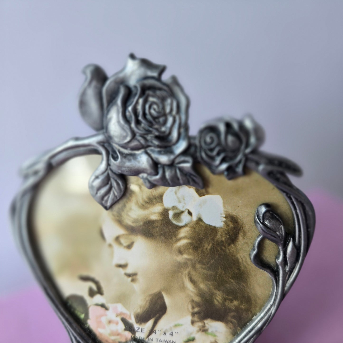 Whimsical Wonders | Silver | Frame | Vintage Art Nouvea-style Picture Frame