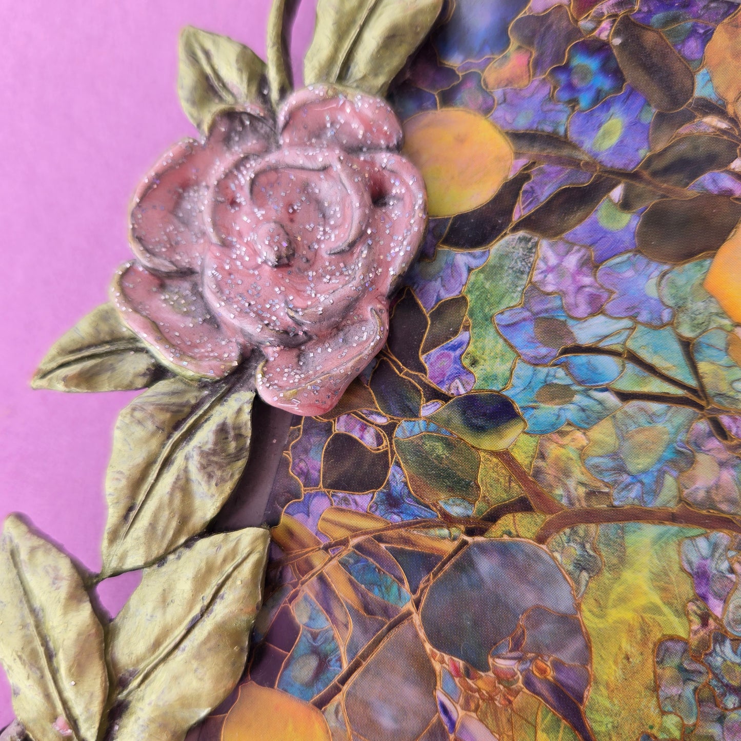 Whimsical Wonders | Silver | Vintage | Art Nouveau Style Rose Picture Frame