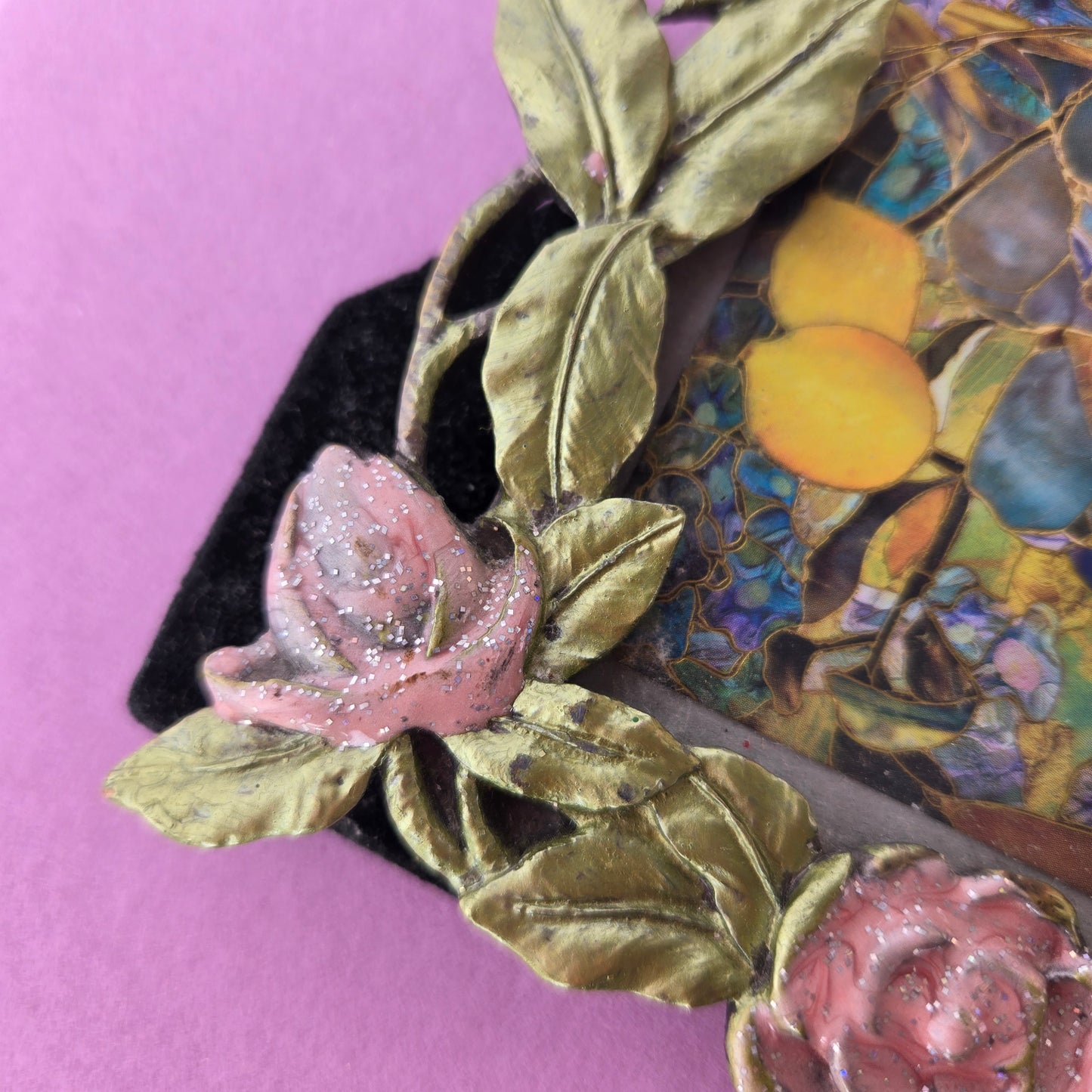 Whimsical Wonders | Silver | Vintage | Art Nouveau Style Rose Picture Frame