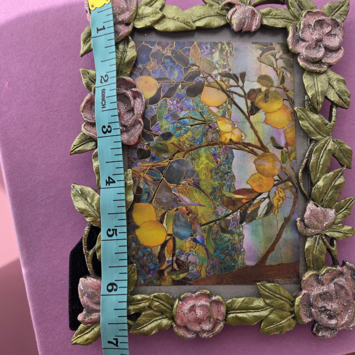 Whimsical Wonders | Silver | Vintage | Art Nouveau Style Rose Picture Frame
