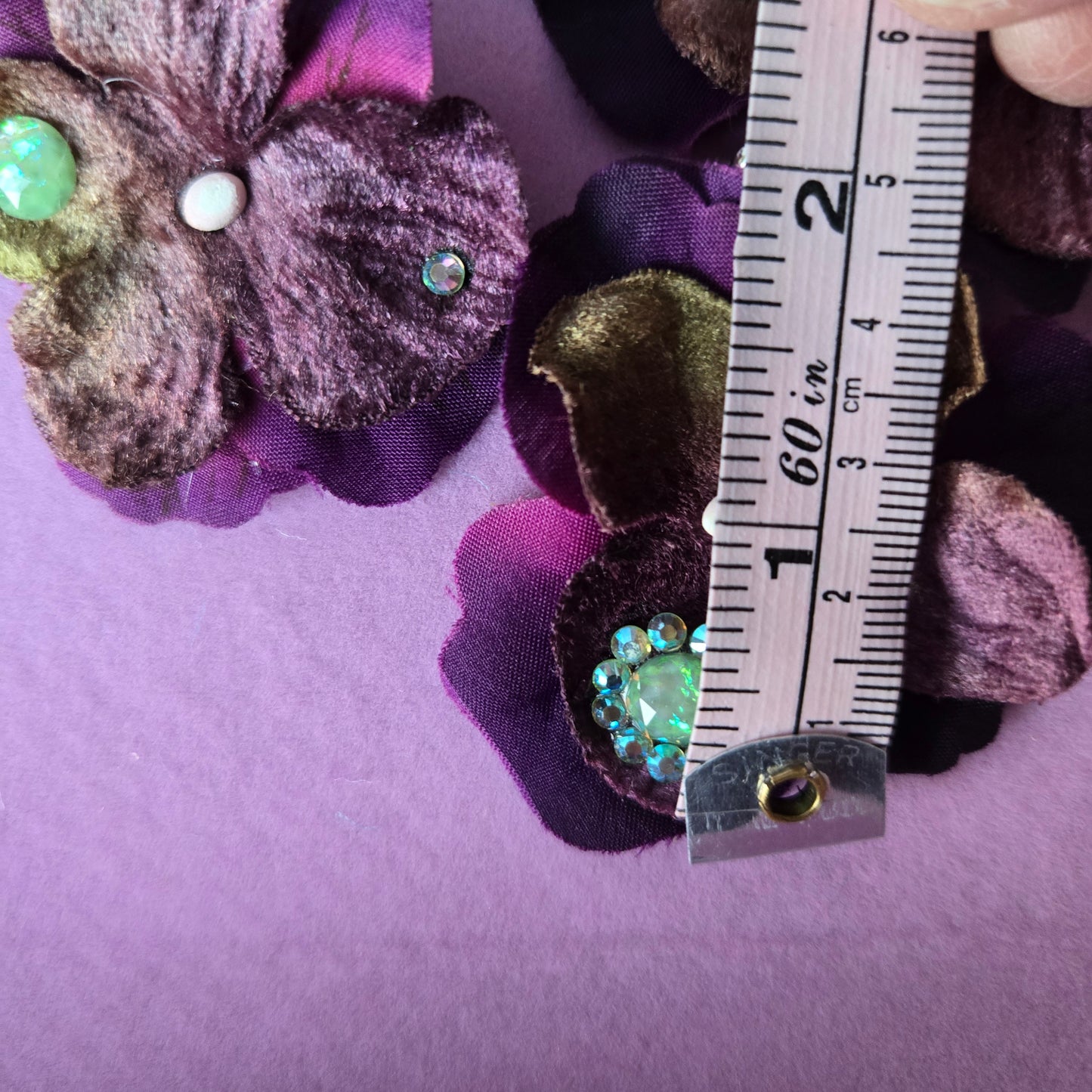 Ethereal Romance | Purple | Hair Clips | Three Romantic Vintage Millinery Hydrangeas