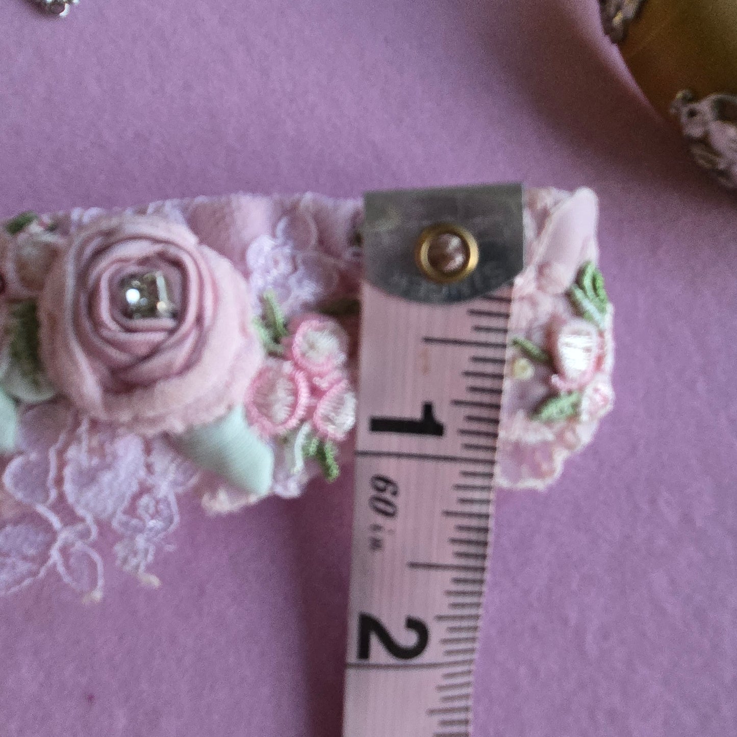 Ethereal Romance | Pink | Choker | Ballet Rose & Vintage French Embroidery