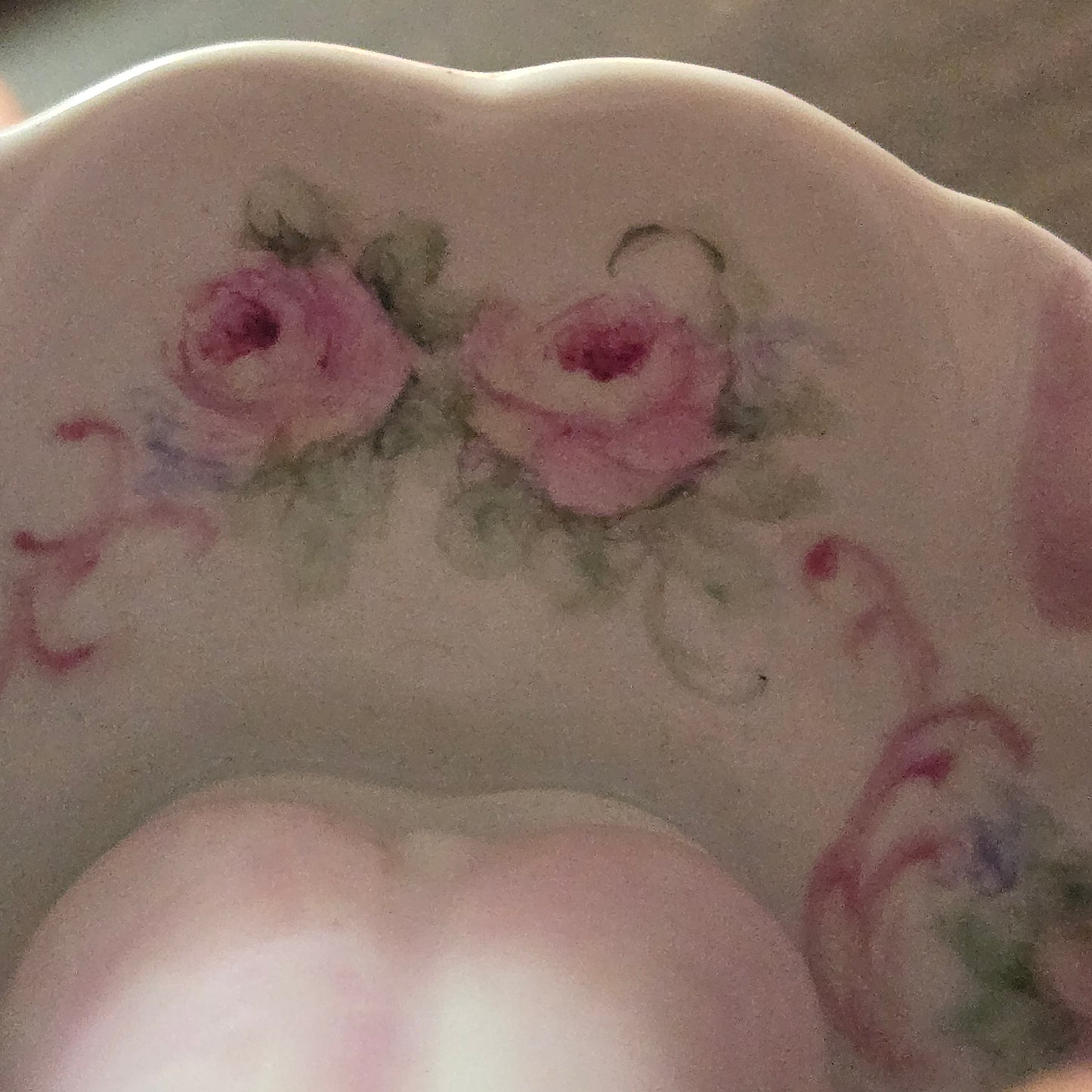 Whimsical Wonders | Pink | Vintage Pink Rose Hatpin Holder & Trinket Display