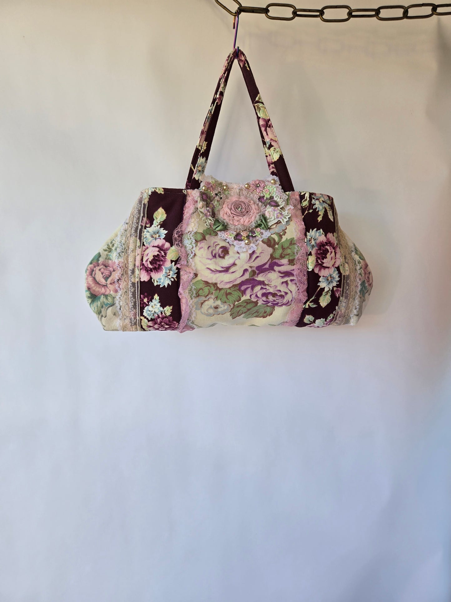 Ethereal Romance | Pink | Handbag | 🌹 Romantic Handmade 1920s-Inspired Rose Handbag Coquette