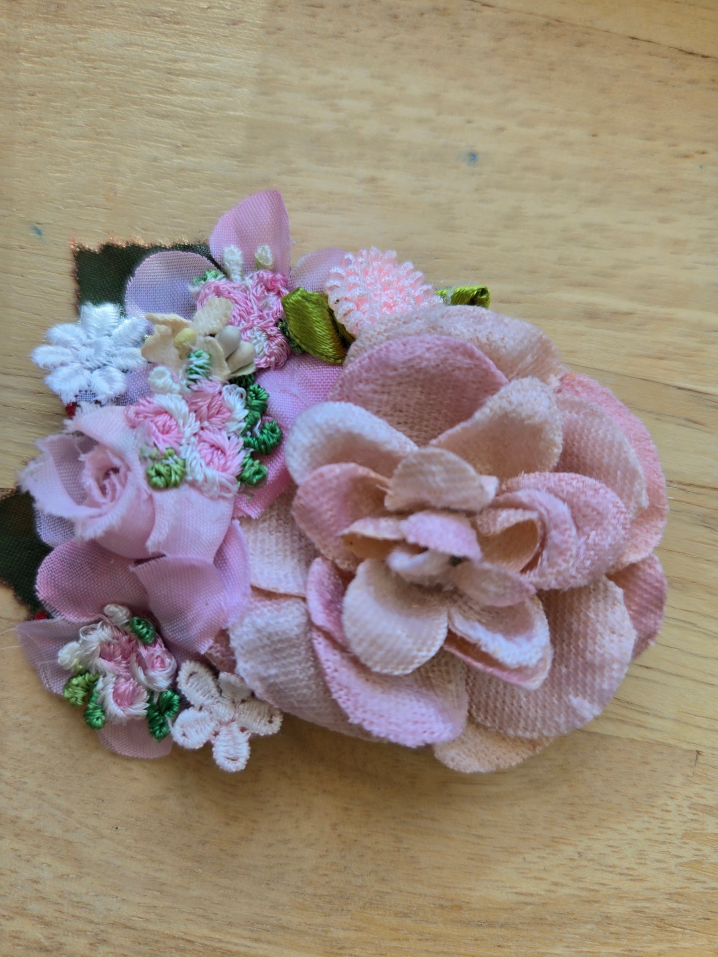Ethereal Romance | Pink | Hair Clip | 🩰 Balletcore Handmade Velvet Rose Hair Clip Pink