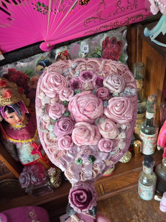 Whimsical Wonders | Pink | Hand Mirror | Dollette Pink Lace Mirror ✨ Whimsical Balletcore Vanity Accessory