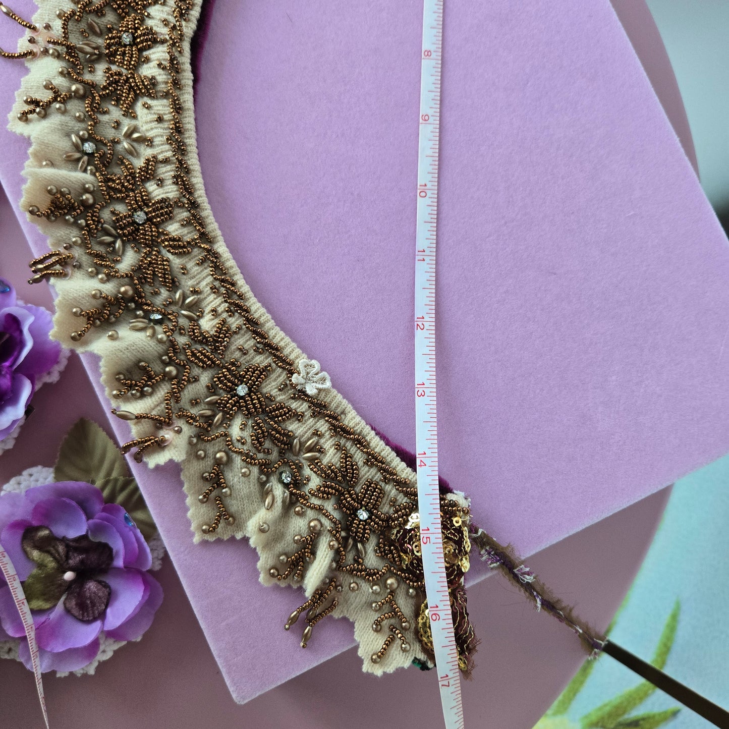 Ethereal Romance | Brown | Necklace | Handmade Beaded Statement Necklace Fairycore Boho Collar Princess Style Choker🎀