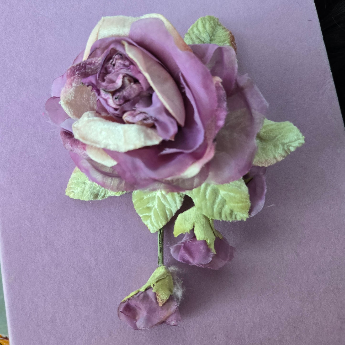 Ethereal Romance | Lavender | Hair Barrette | Lavender Millinery Velvet Rose Posey