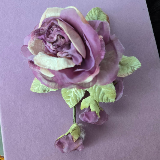 Ethereal Romance | Lavender | Hair Barrette | Lavender Millinery Velvet Rose Posey