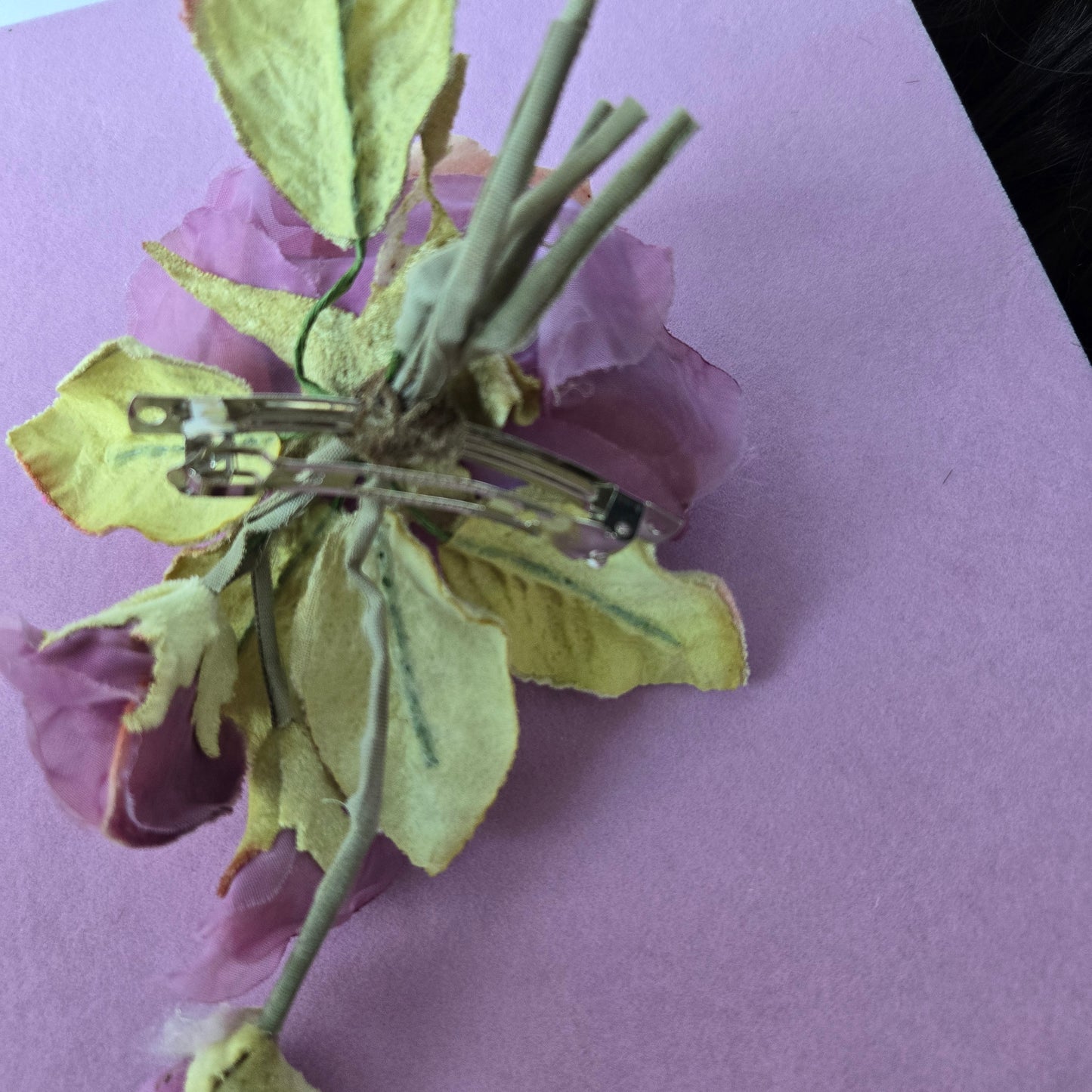 Ethereal Romance | Lavender | Hair Barrette | Lavender Millinery Velvet Rose Posey