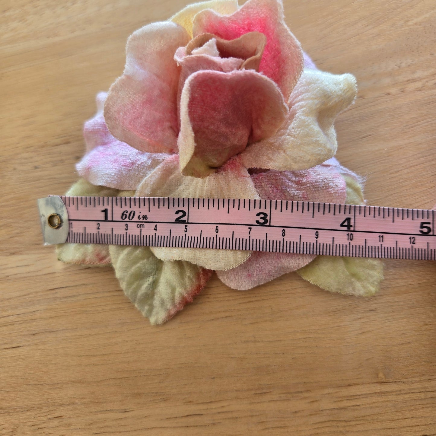 Ethereal Romance | Pink | Brooch | Handmade Blush Pink Velvet Rose Millinery Pin