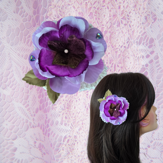 Ethereal Romance | Lavender | Hair Clip | Handmade Lavender Petally Hair Clip Fairycore Dollette Style🌸