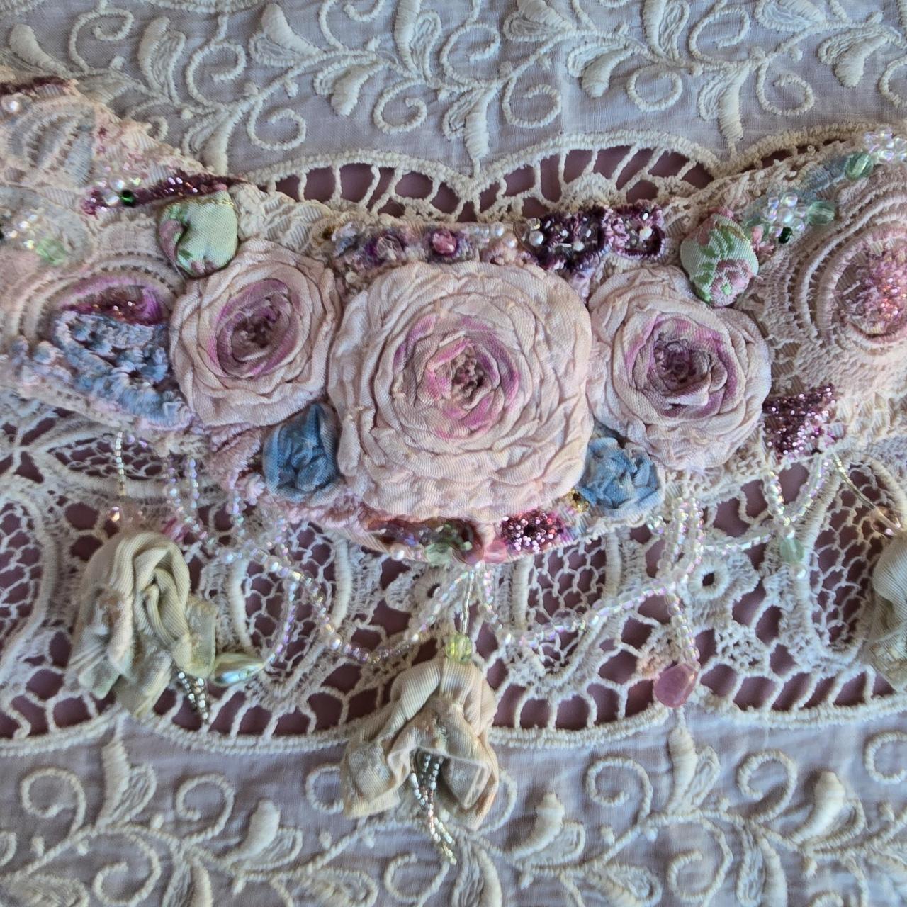 Ethereal Romance | Pale Pink | Choker | Blushing Rose Victorian High-Neck Collar