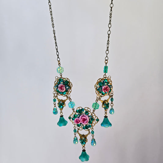 Ethereal Romance | Blue | Necklace | A Dreamy Rose Garden