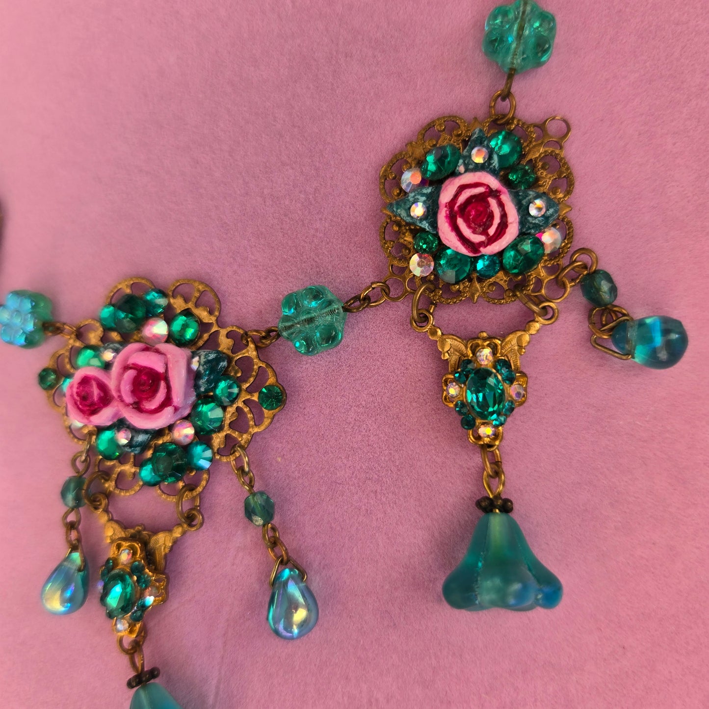 Ethereal Romance | Blue | Necklace | A Dreamy Rose Garden