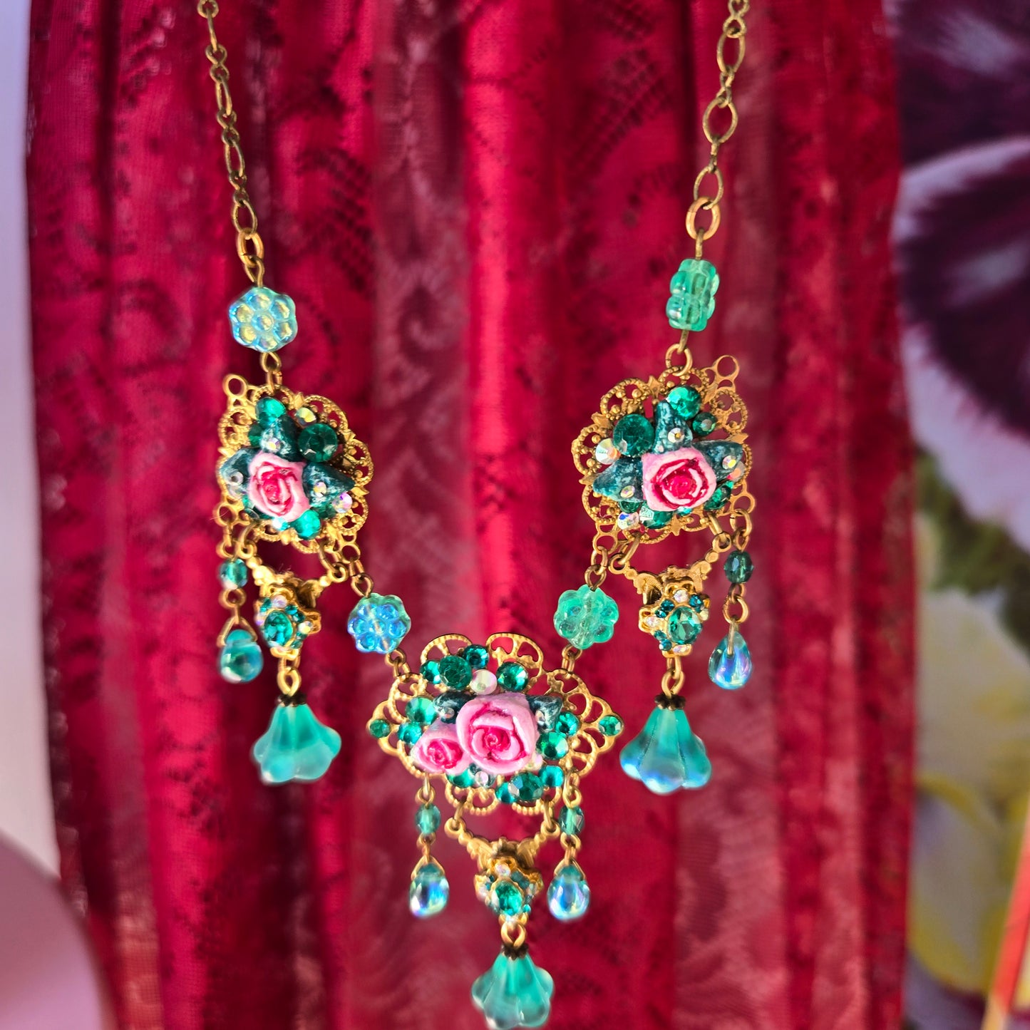 Ethereal Romance | Blue | Necklace | A Dreamy Rose Garden