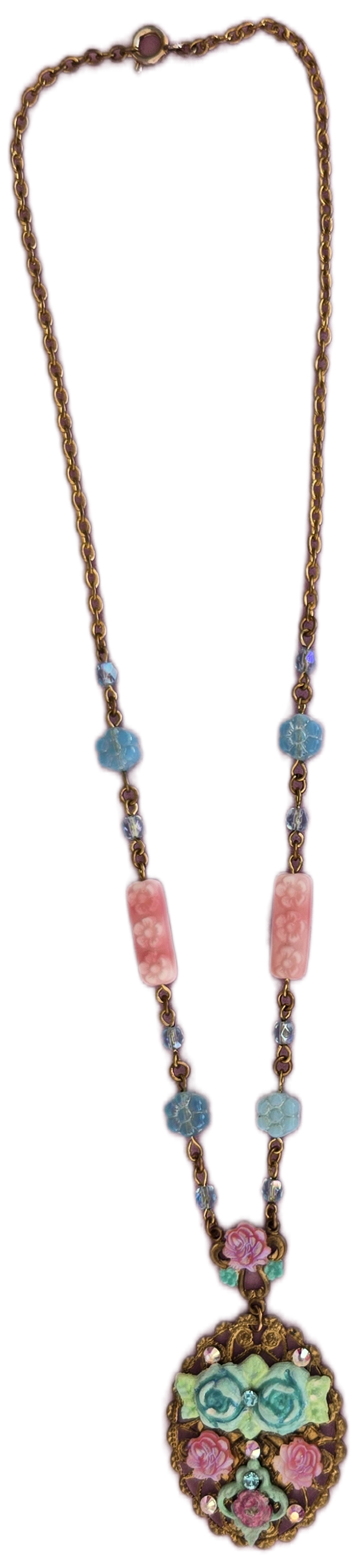 Ethereal Romance | Blue | Necklace | Cameo Rose 1920's Inspired